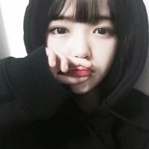 可爱 黑衣 少女 嘟嘴 女头