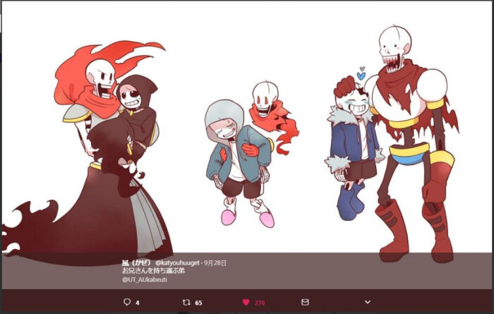 undertale全员图,undertale全家福 undertale reapertale horrortale