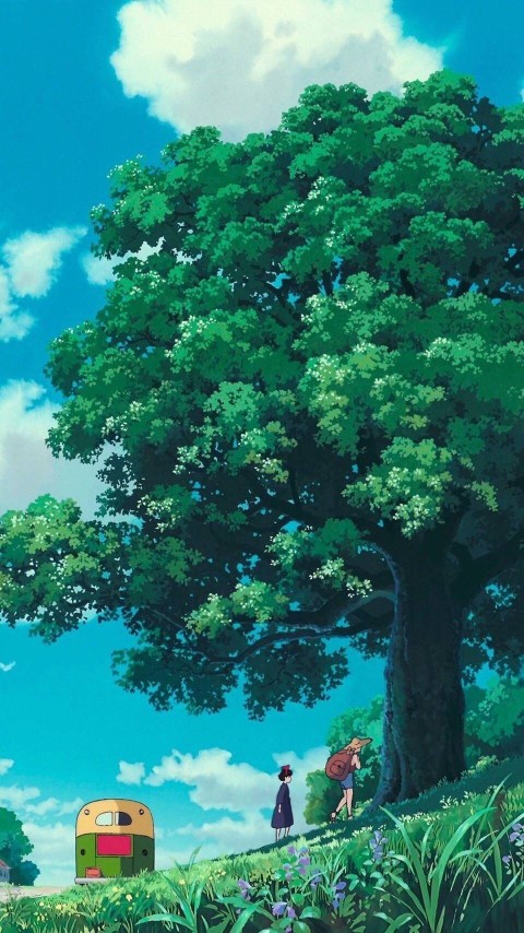 宫崎骏动漫里的场景画