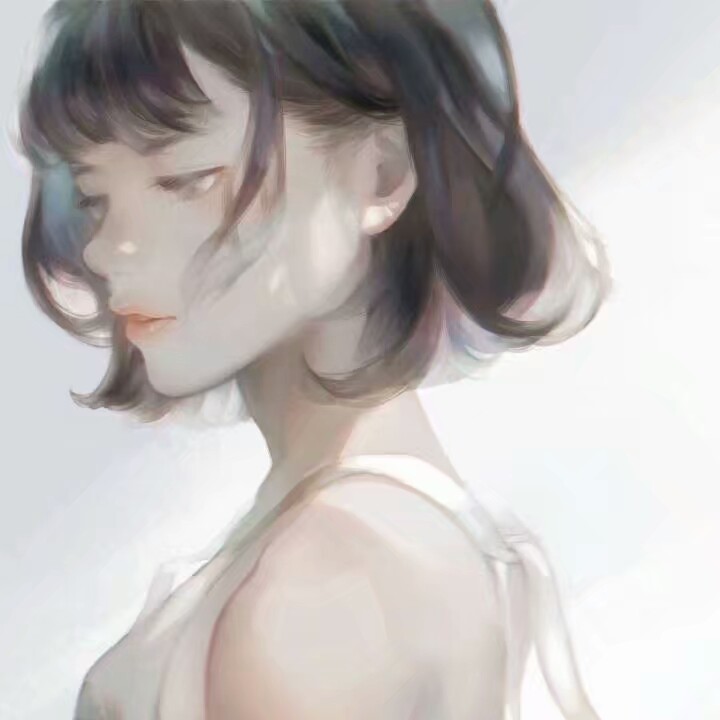 女生手绘头像