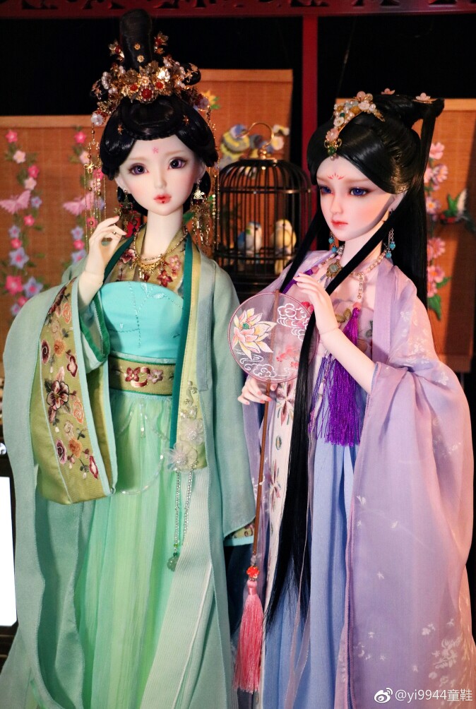古风美人 sd娃娃 bjd 玩具 人偶 壁纸 萌物