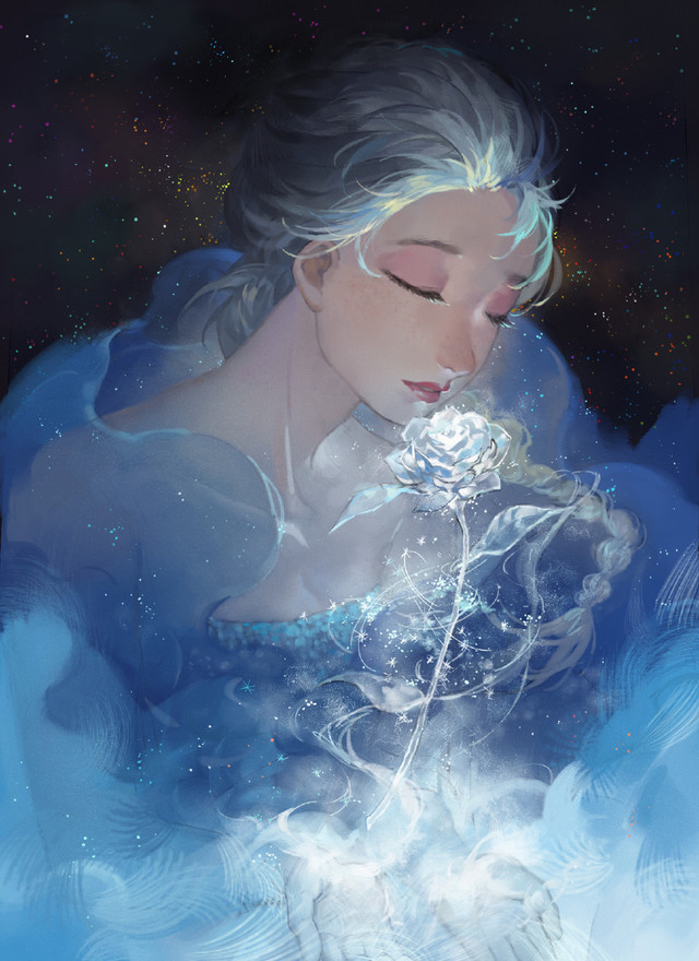 插画 冰雪女王