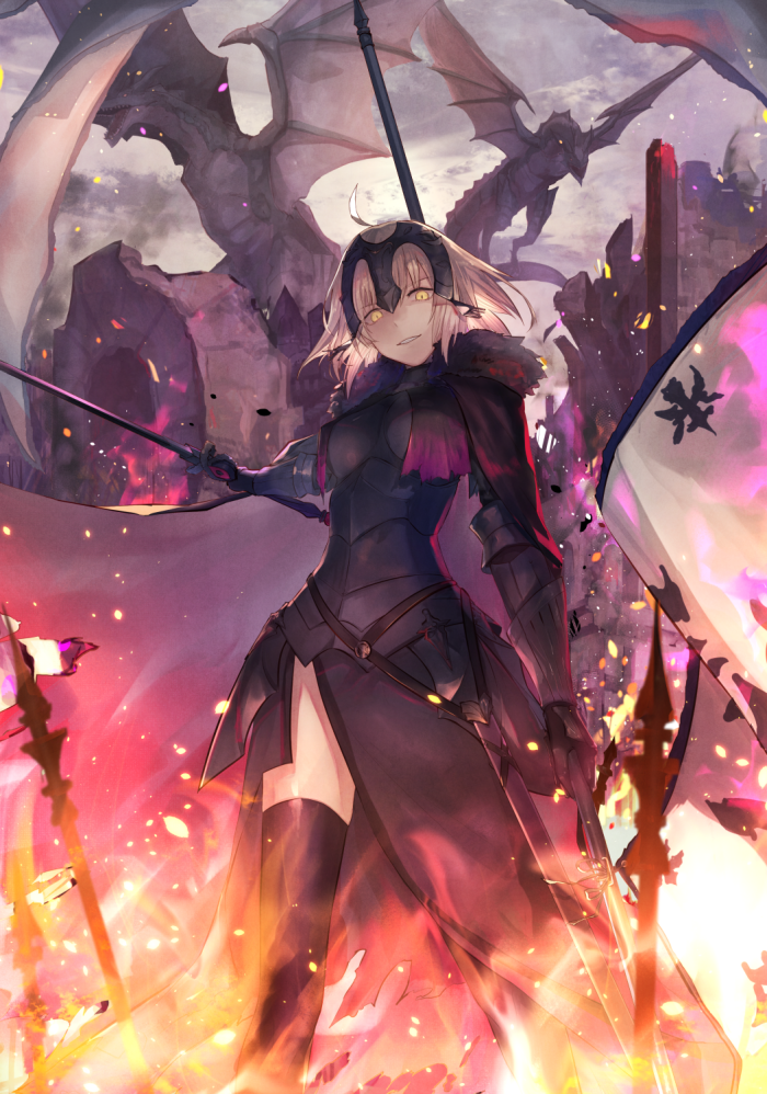 fate/grand order 黑贞德 绘师:英エイスト(pixiv id=4695872) 本作品