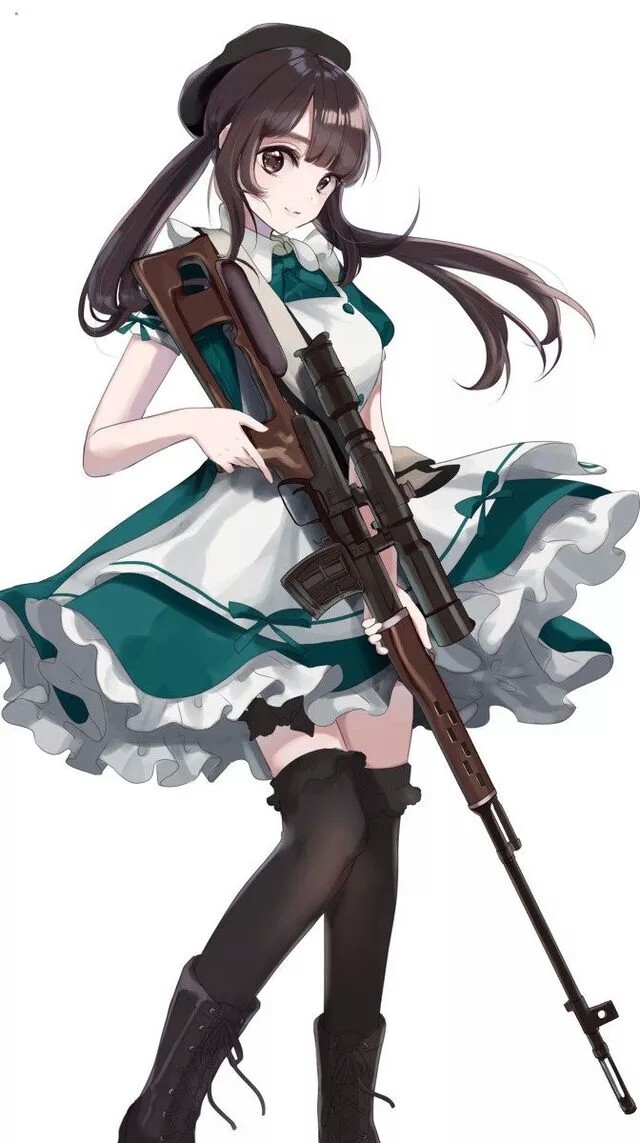 持枪少女