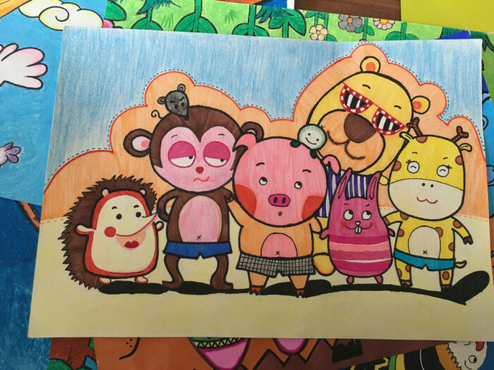 动物,儿童画