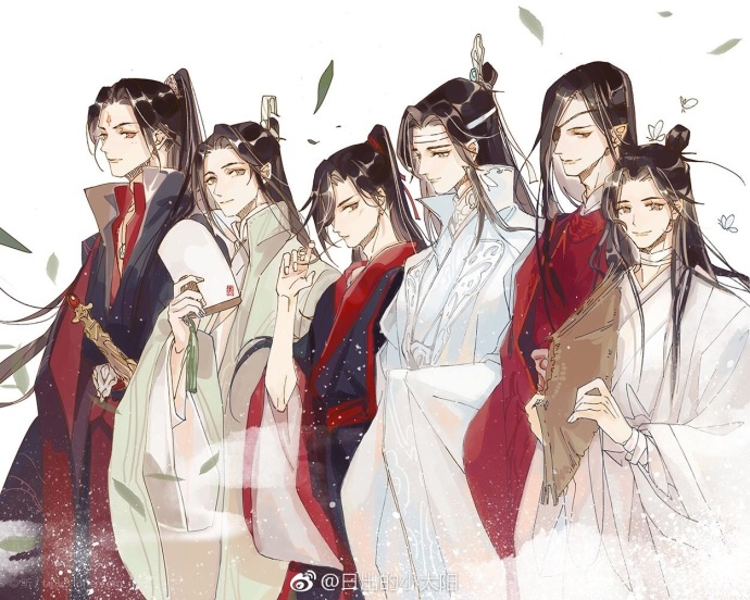 《人渣反派自救系统》的洛冰河,沈清秋,《魔道祖师》的魏无羡,蓝忘机