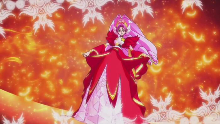 变身咒语: precure princess engage 变身口号: 深红火焰的公主 cure