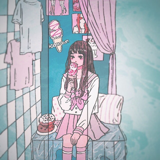 ins:rina1069 插画|画集|少女漫画|壁纸|图片