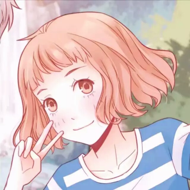 短发 卡通 女孩 头像