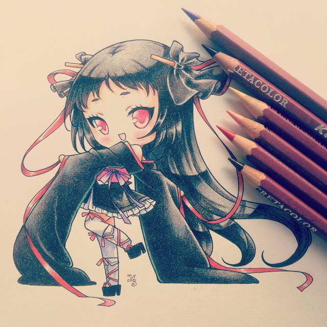 插画 ibu_chuan 彩铅 马克笔