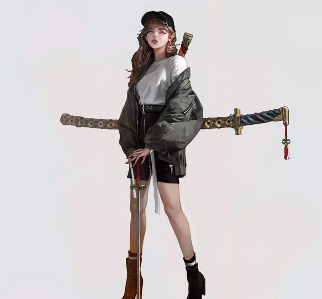 刀女 动漫女细腻意境精致唯美帅气