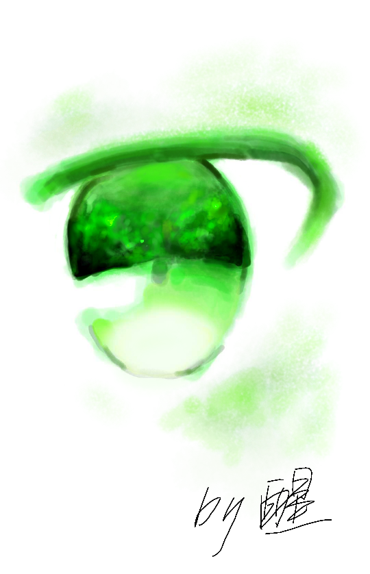 动漫眼睛绿色