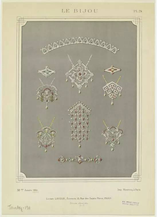 爱德华时期珠宝手稿 美哭