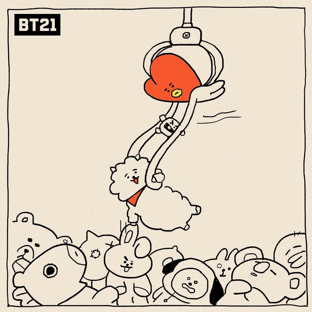 bt21 van koya rj shooky mang chimmy tata cooky