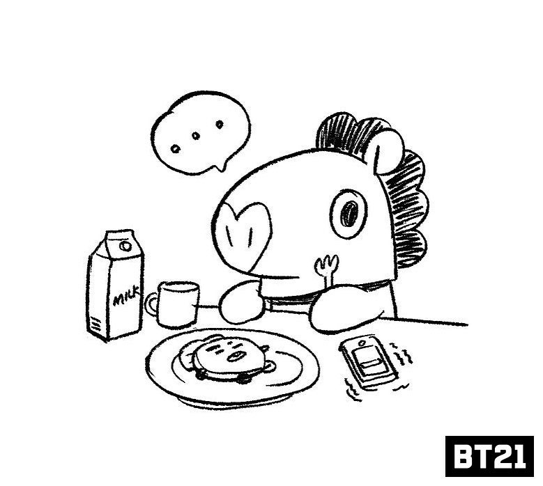 bt21 van koya rj shooky mang chimmy tata cooky