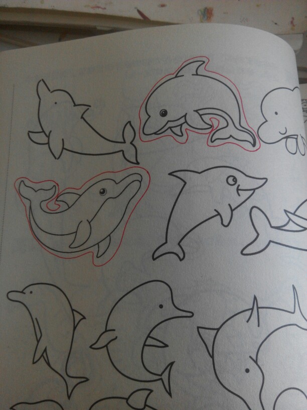 简笔画 海豚