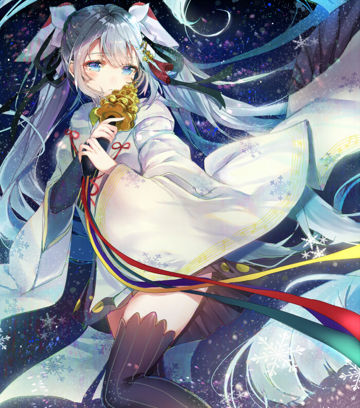 vocaloid 初音未来 雪未来2018 绘师:三年b组のsanaeさん(pixiv id=