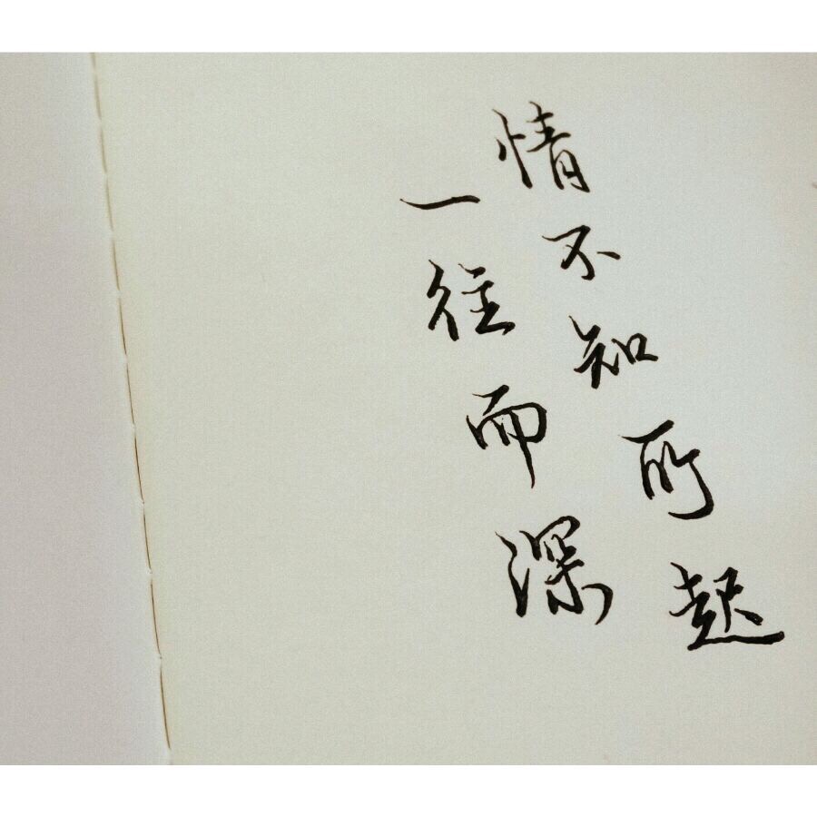 手写文字 情话