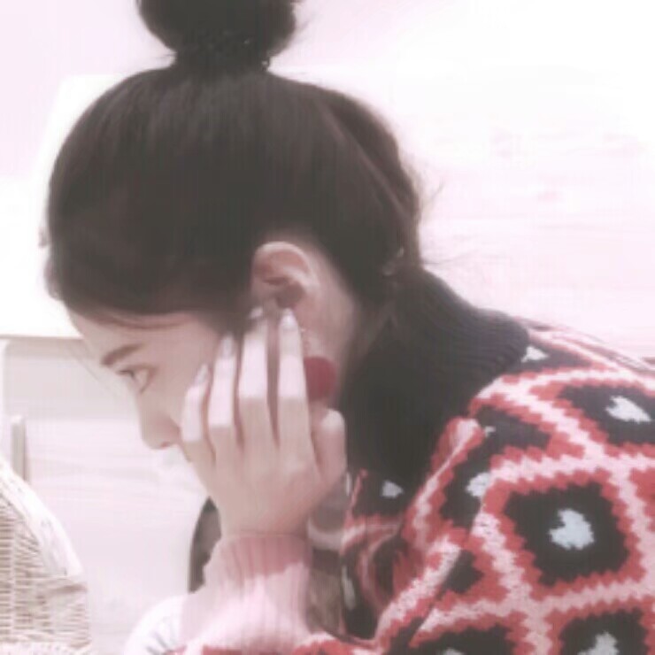 可爱.女生.头像.小清新.呆萌.侧面