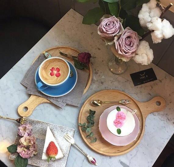 韩国行下午茶#唯美鲜花咖啡 by.cafe_luneh