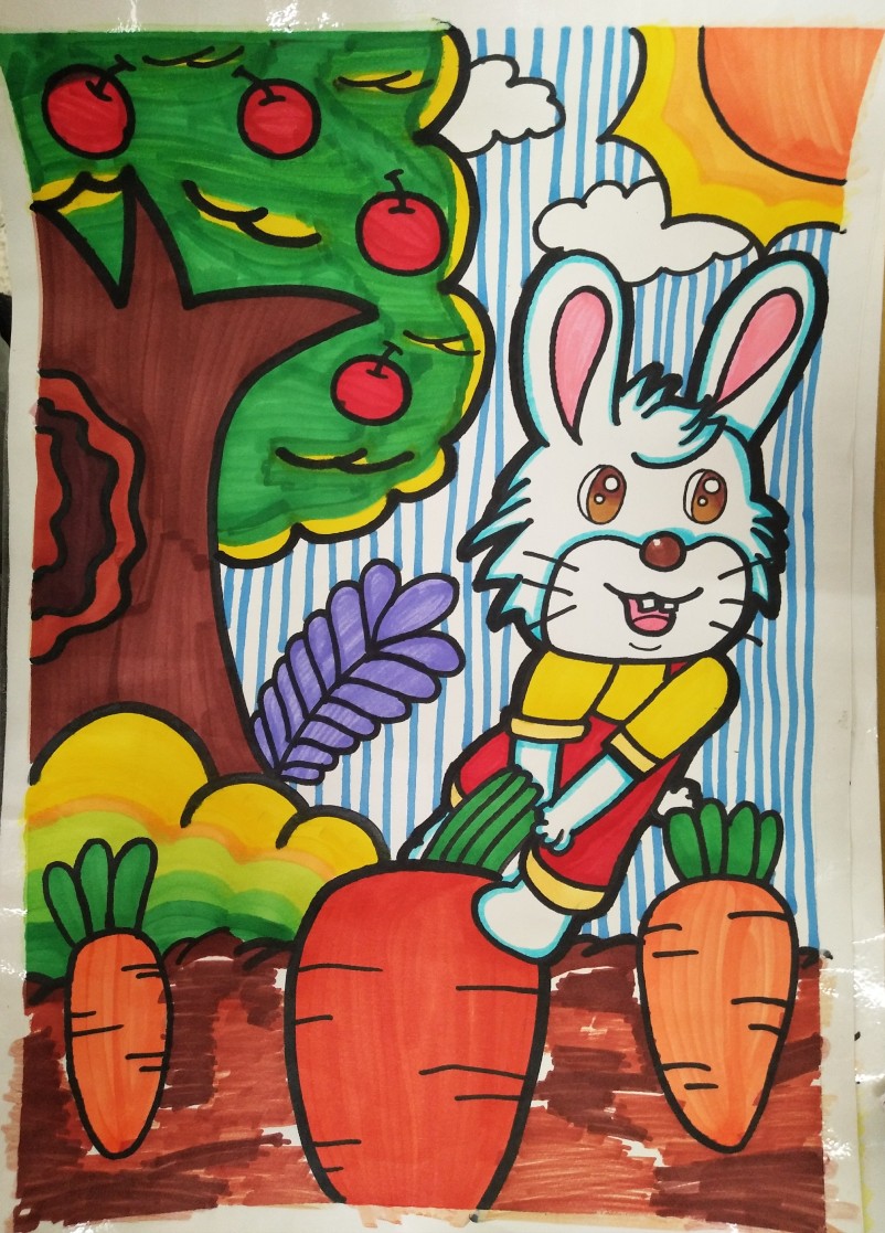 小兔子拔萝卜―2