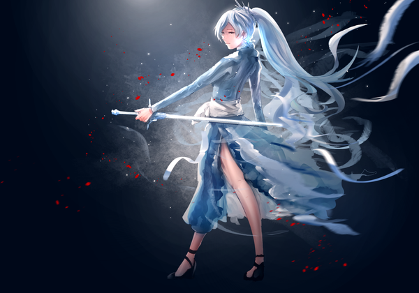 anime picture 2500x1750 with rwby rooster teeth weiss schnee