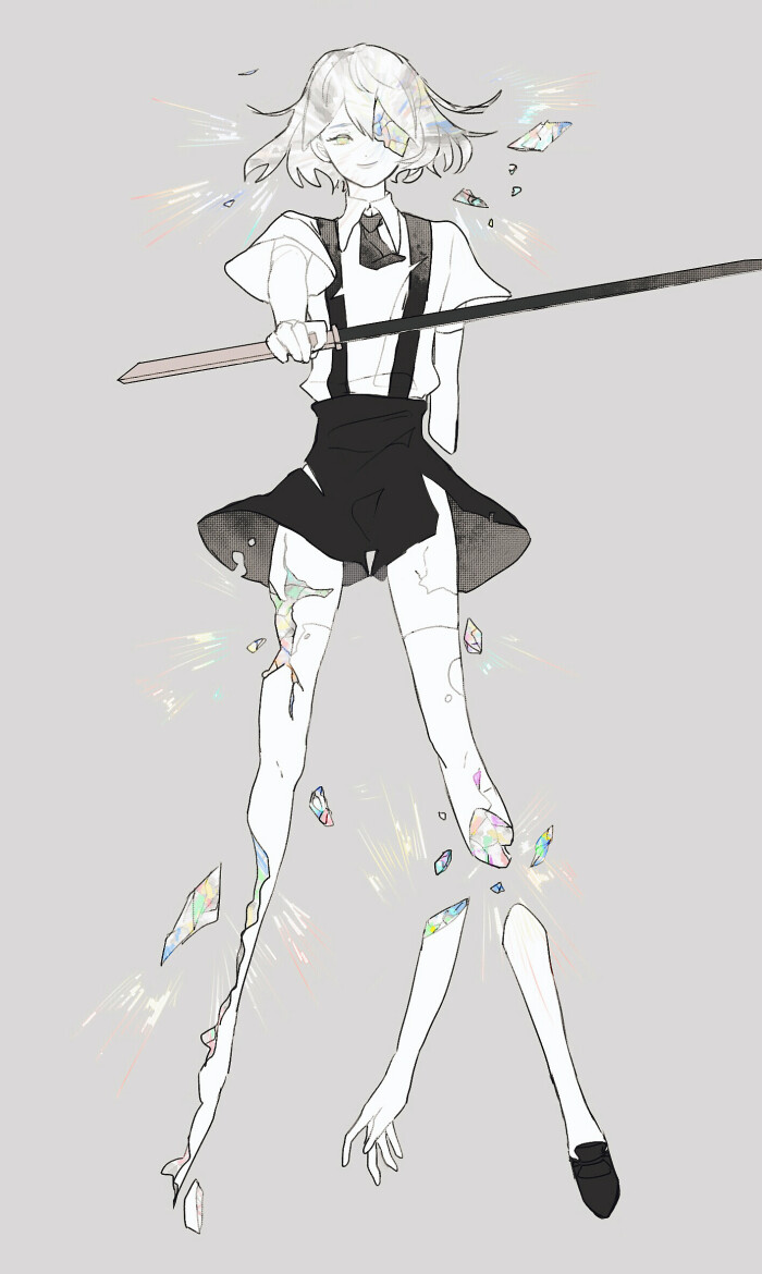 宝石之国 钻石 戴雅画师=神藤 https/www.pixiv.net/member_illust.