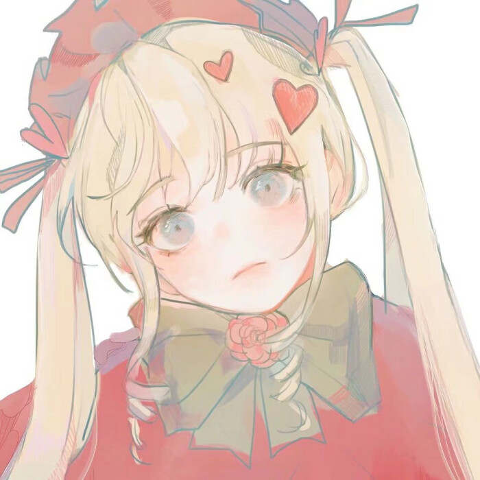 双马尾少女头像