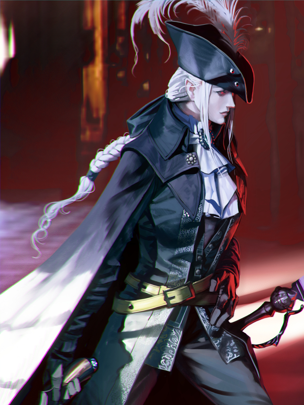 bloodborne 血源诅咒 玛利亚 绘师:moruga9(pixiv id=56688)本作品