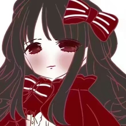 自描暗黑系头像 女头