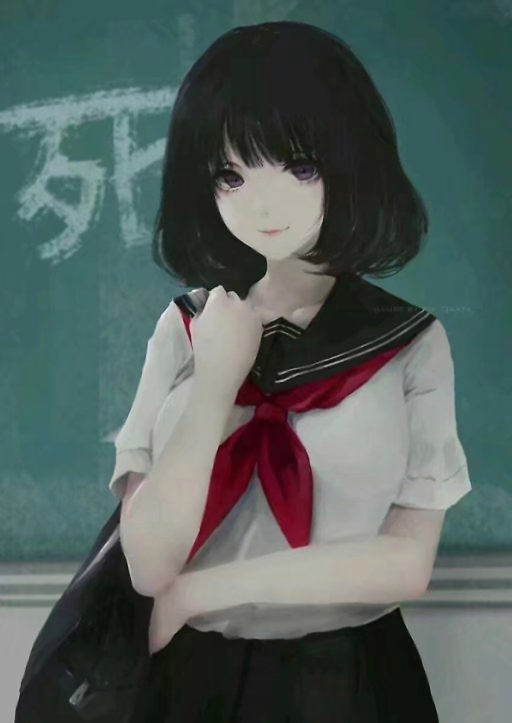 黑暗系女生头像(动漫)