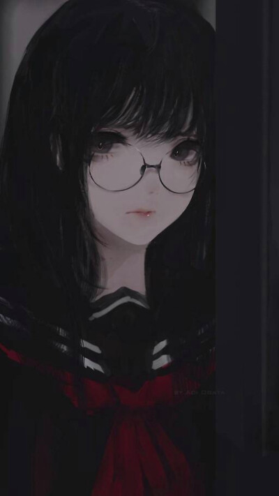 黑暗系女生头像(动漫)