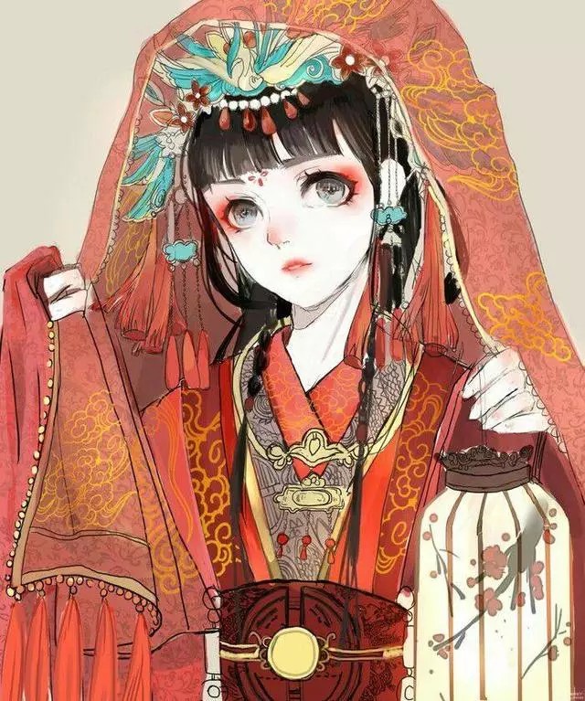 古风#新娘妆#女子
