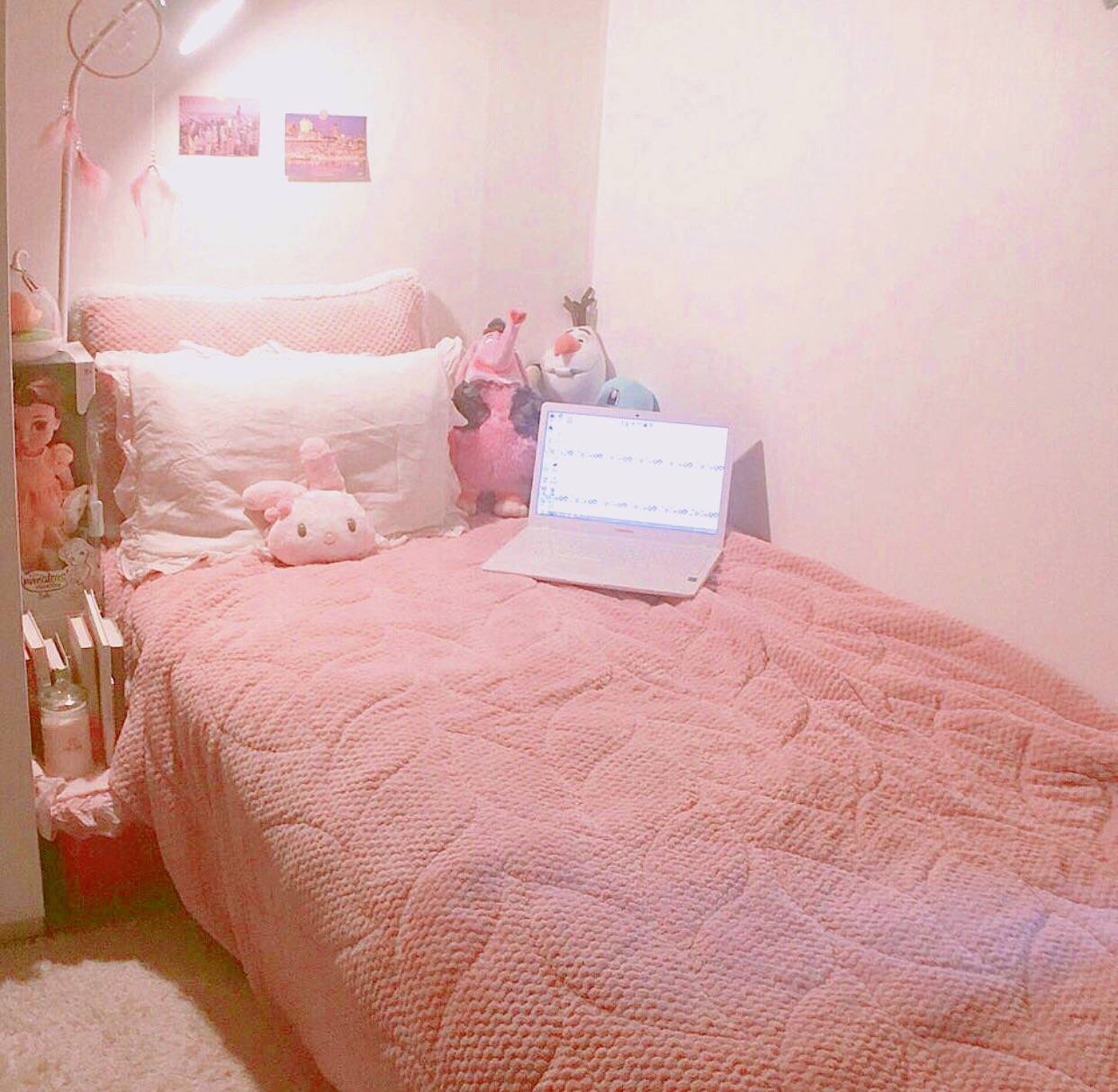 少女房间的粉