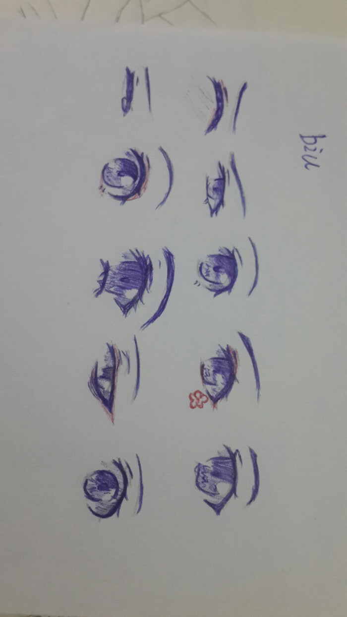 圆珠笔眼睛