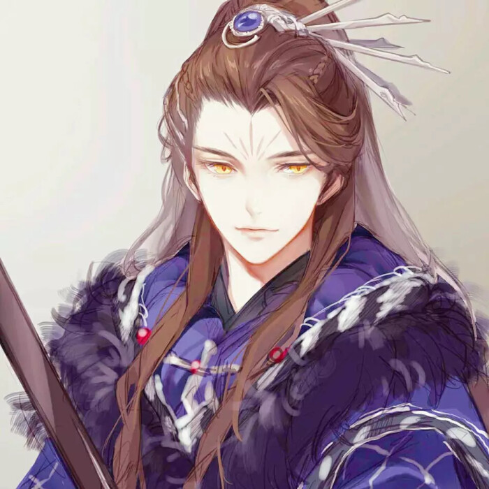 古风男生头像 手绘 男头