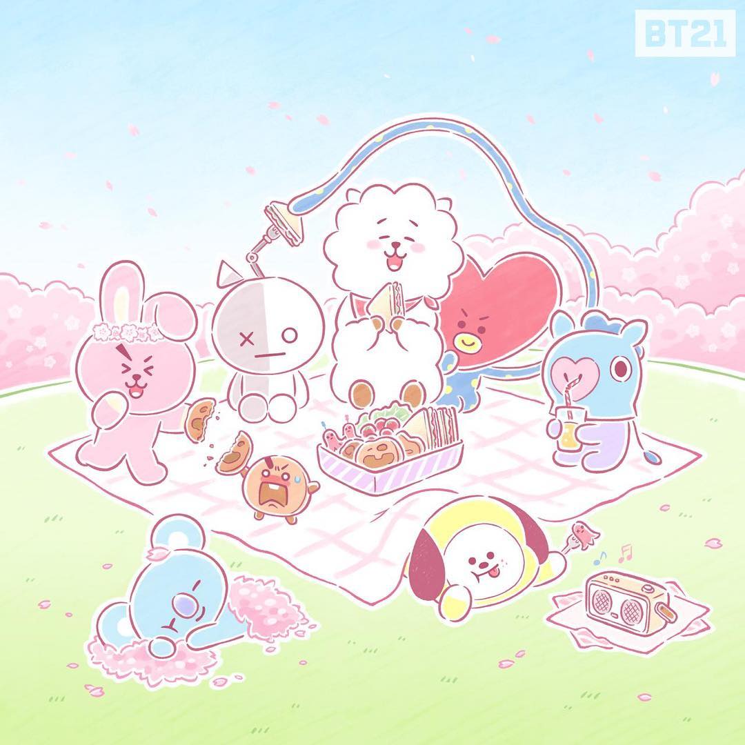 bt21 van koya rj shooky mang chimmy tata cooky