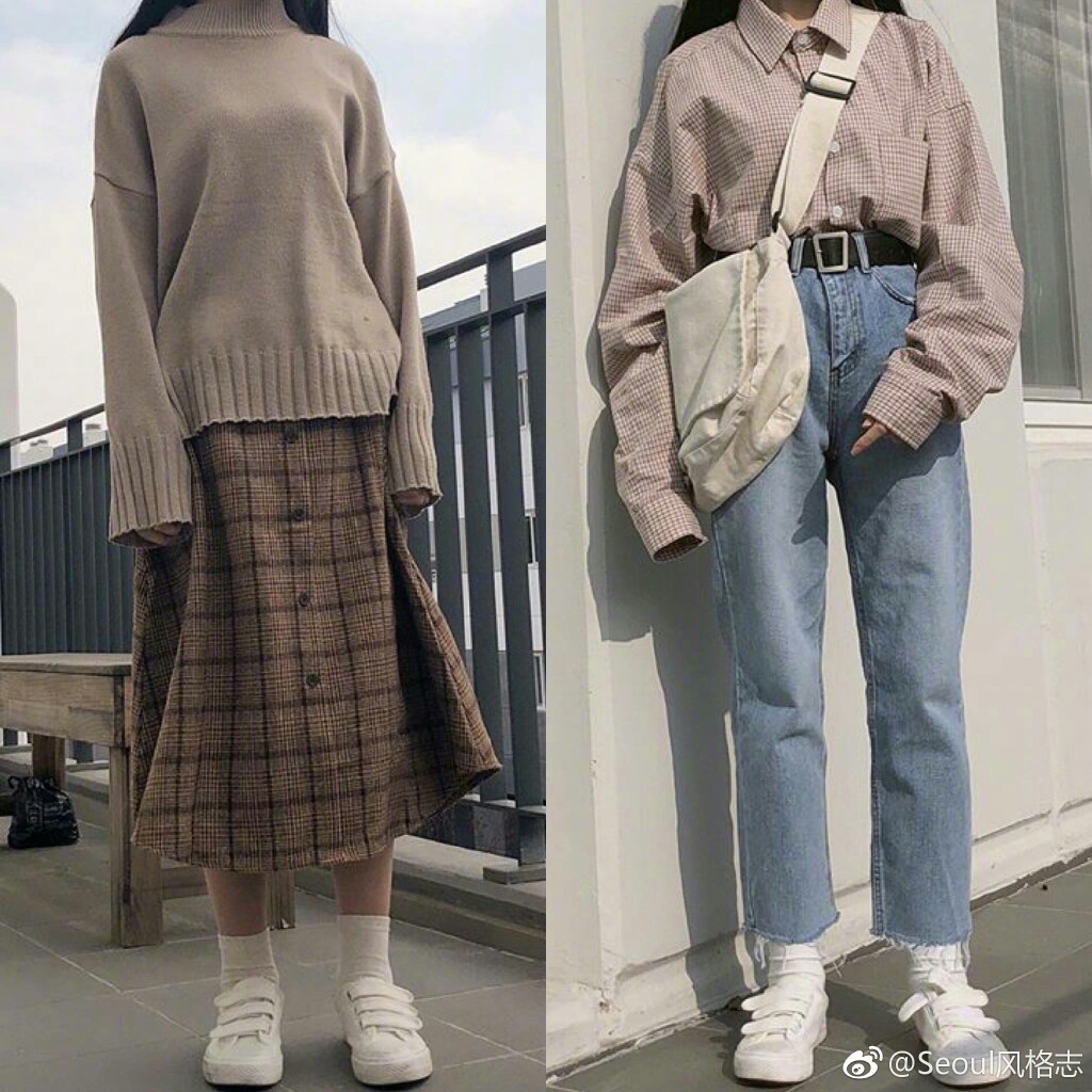 ins搭配look |初春chic 韩国小清新 衣服搭配 学生妹穿搭必备