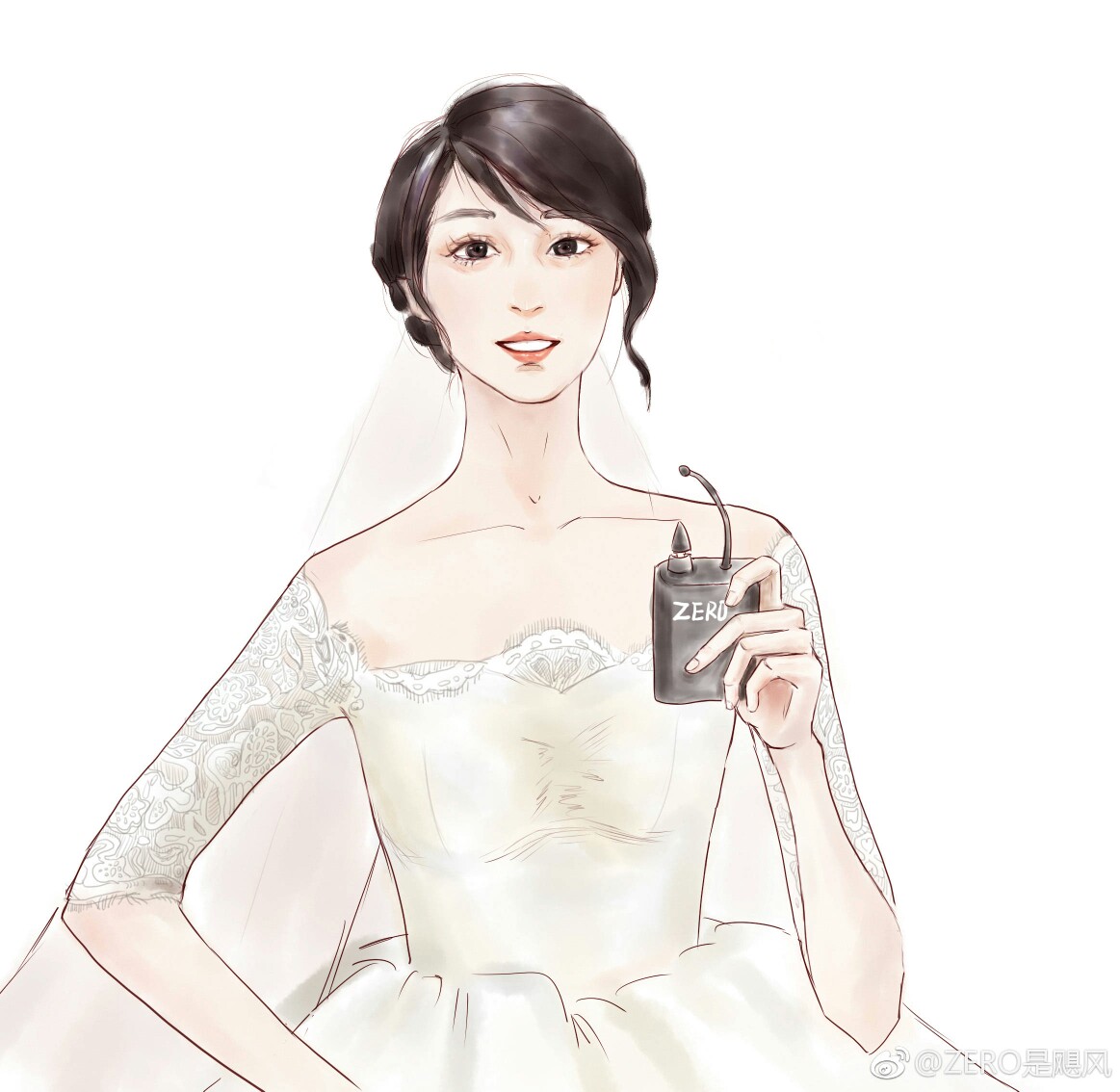 郑爽手绘