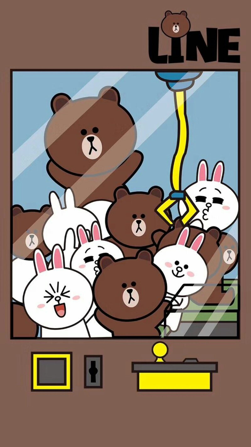 line friends 布朗熊 可妮兔