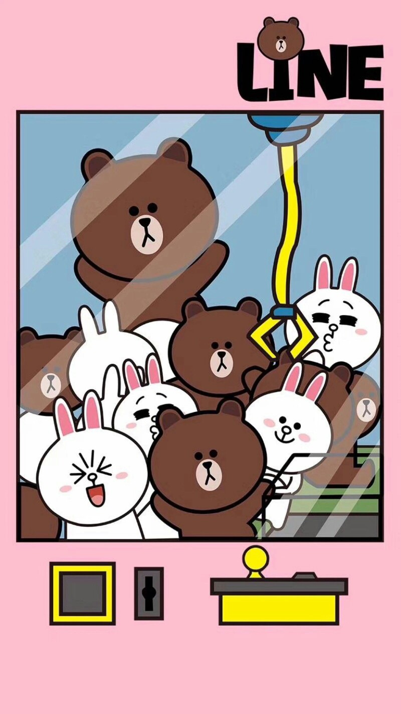 line friends 布朗熊 可妮兔