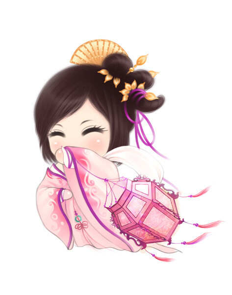 手绘 古装 q版