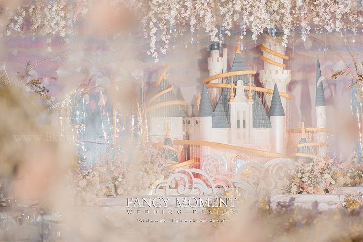 《dreamland | 梦幻粉蓝城堡婚礼》纯粹的柔粉仿若少女般美好的梦