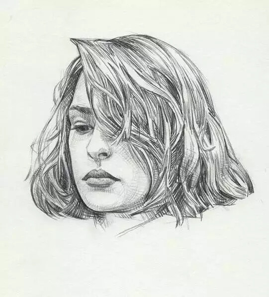 素描头像联系,铅笔线稿