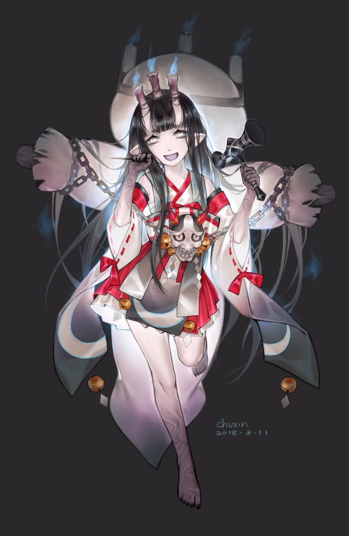 阴阳师绘图:chuxin;丑时之女-妒恨缠心