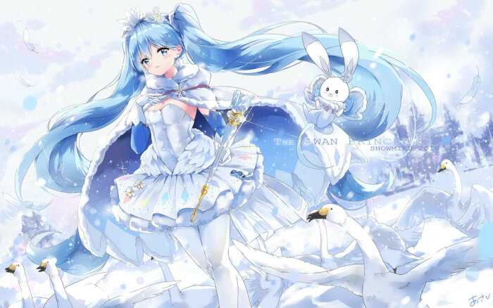 雪初音 miku 初音未来 pixiv画师:あさひ(pixiv id=7640889) 本作品