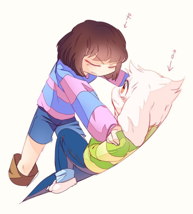 frisk(攻)x asriel(受)