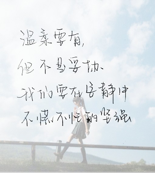 温柔要有,但不是妥协我们要在安静中不慌不忙的坚强林徽因,文字手写