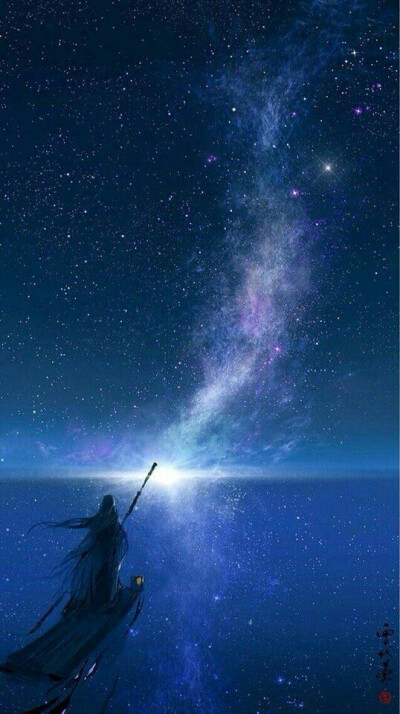 星空背景键盘图