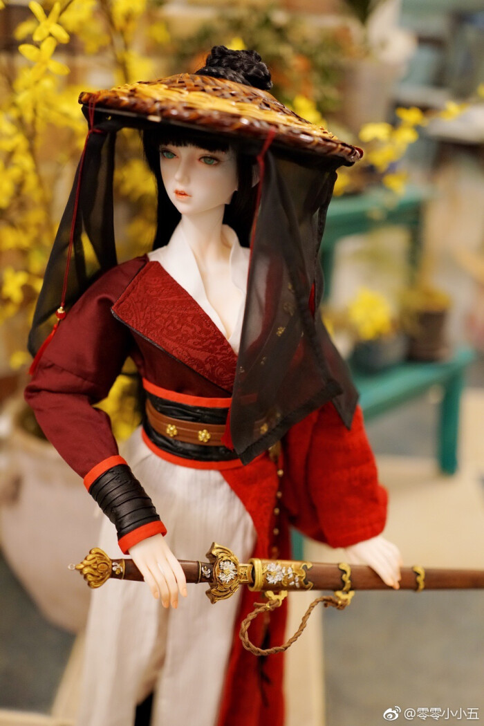 侠女 古风美人 sd娃娃 bjd 玩具 人偶 壁纸 萌物